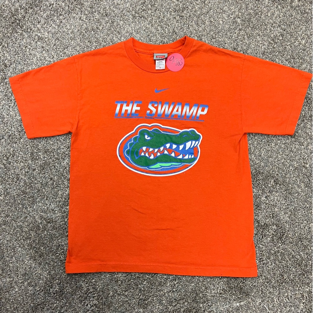 Vintage Nike shirt boys XL orange FL Gators the swamp‎ short sleeve football